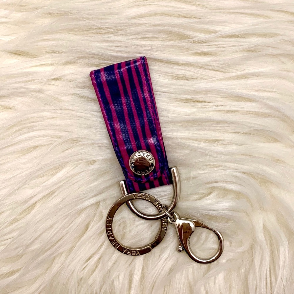 Vera Bradley Loop Keychain Impressionista Stripe